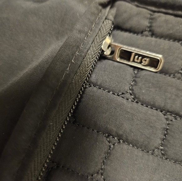 Lug Black Quilted messenger crossbody travel bag baby diaper bag - Picture 15 of 15